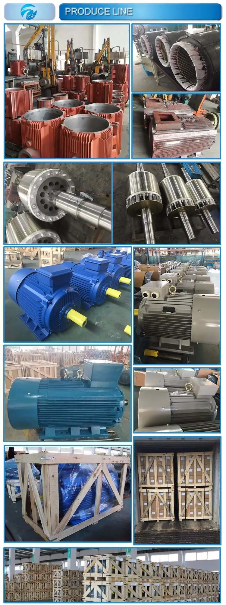 YE3 280kw 373.3HP Series High Effiency Three Phase Electric Motor